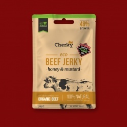 Cherky Bio  Beef Jerky - Honey & Mustard, 30g