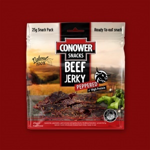Conower Beef Jerky - Peppered, 25g