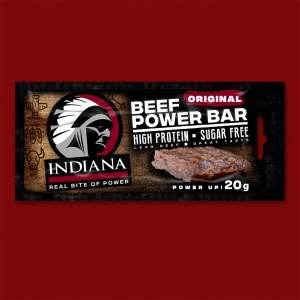 Indiana Jerky Beef Power Bar, 20g