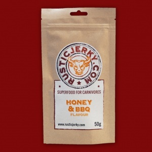 Rustic Beef Jerky Honey & BBQ, 50g