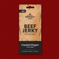 Grizzly Foods Beef Jerky - Cracked Pepper, 15g