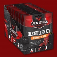 Jack Link's  Beef Jerky Sweet & Hot,   70g - 12 Packungen