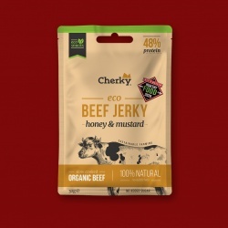 Cherky Bio  Beef Jerky - Honey & Mustard, 30g