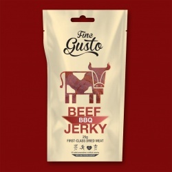 Fine Gusto Beef Jerky - BBQ, 25g