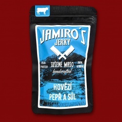Jamiro's Beef Jerky - Pepper & Salt, 50g