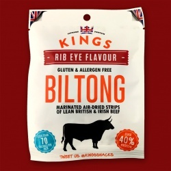 Kings Rib Eye Flavour Biltong, 25g