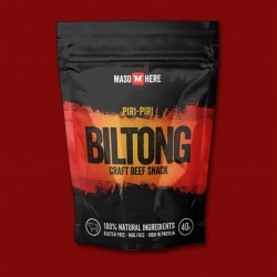 Maso Here Biltong - Beef Chilli (Piri-Piri), 40g