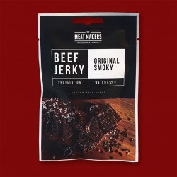 Meat Makers "Snack Pack" Beef Jerky - Original  Smoky, 25g