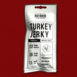 Meat Makers "Sports Line" Turkey Jerky - Original, 40g