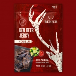 Renjer Red Deer Jerky Chili & Lime (Hirsch), 25g
