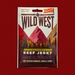 Wild West Beef Jerky - Jalapeo,  70g