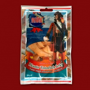 Trockenfisch - Tintenfisch-Jerky pikant, 36g