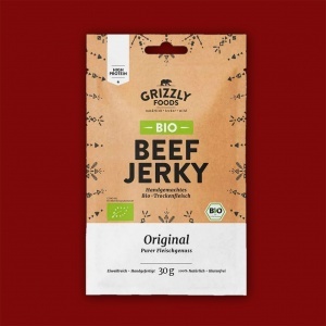 Grizzly Foods BIO Beef Jerky -  Original, 30g