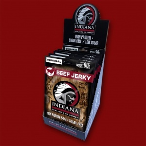 Indiana  Beef Jerky  Original,  90g - 8 Packungen