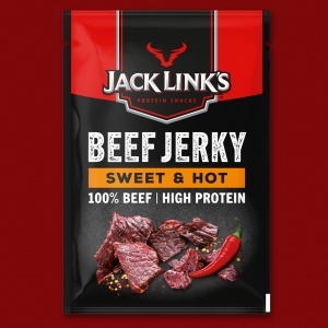 Jack Link's  Beef Jerky Sweet & Hot,   60g