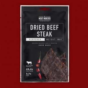 Meat Makers  Dried Beef Steak - Peppered, 100g