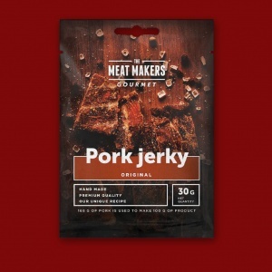 Meat Makers "Gourmet Line" Pork Jerky - Original, 30g