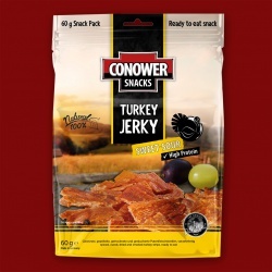 Conower Turkey Jerky - Sweet Sour,  60g
