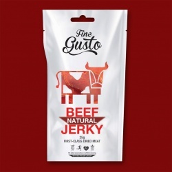 Fine Gusto Beef Jerky -  Natural,  25g