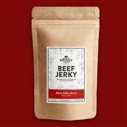 Grizzly Foods Beef Jerky - Burn Baby Burn, 100g