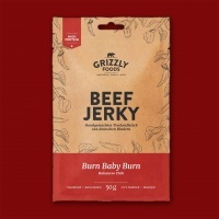 Grizzly Foods Beef Jerky - Burn Baby Burn, 50g