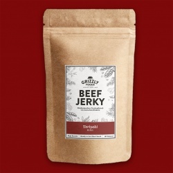 Grizzly Foods Beef Jerky -  Teriyaki, 100g
