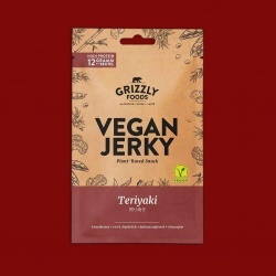 Grizzly Foods VEGAN Jerky -  Teriyaki, 30g