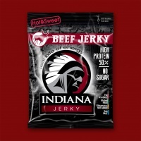 Indiana Beef Jerky Hot & Sweet, 25g
