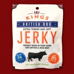 Kings British BBQ Beef Jerky, 25g