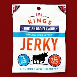 Kings British BBQ Beef Jerky, 25g