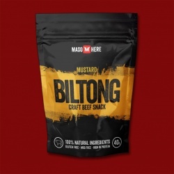 Maso Here Biltong - Beef Mustard, 40g