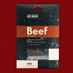 Meat Makers "Gourmet Line" Beef Jerky - Teriyaki, 40g