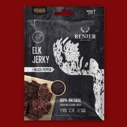 Renjer Elk Jerky Black Pepper (Elch), 25g