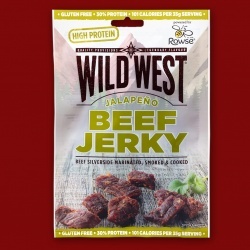 Wild West Beef Jerky - Jalapeño,  60g